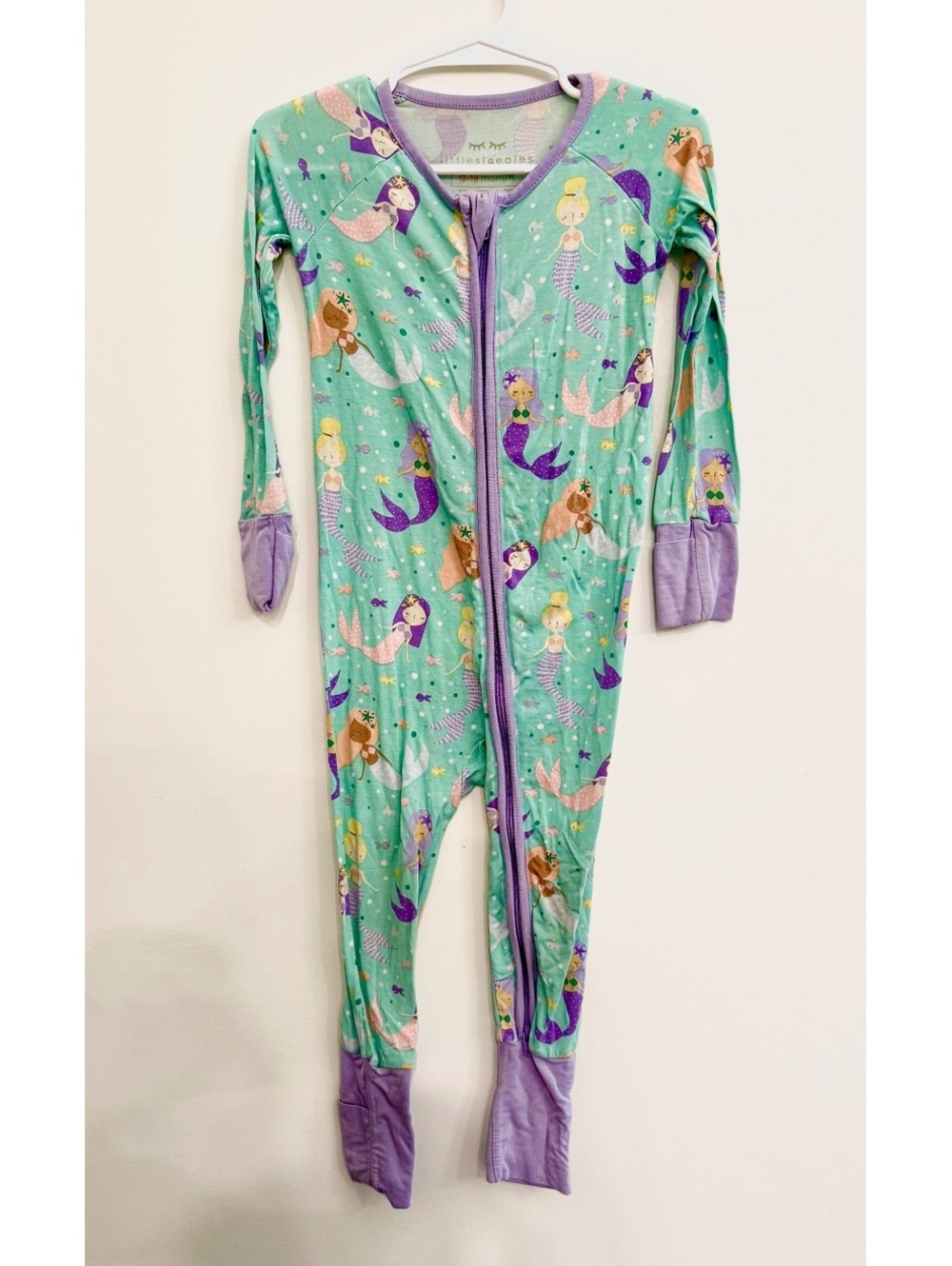 Little Sleepies 12-18 Months Mermaid Magic One-Piece Zippy